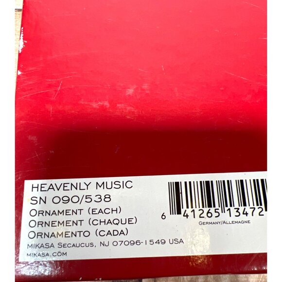 Mikasa Crystal Angel Christmas Ornament Heavenly Detailed Glass Figurine - Picture 4 of 5